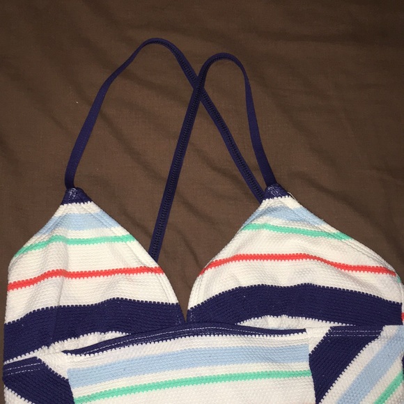 Striped one piece swimsuit - Picture 2 of 9